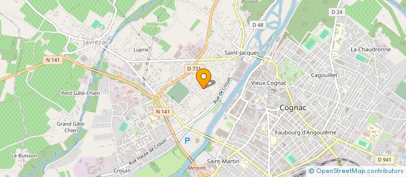 localisation de l'entreprise MONSIEUR MATHIEU PERRONNO à COGNAC