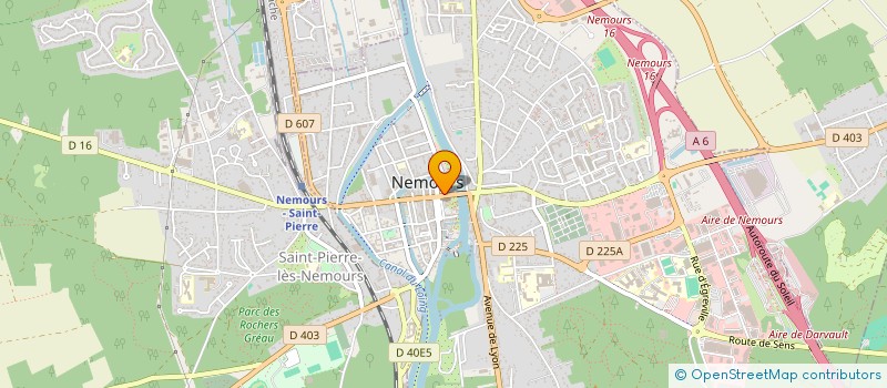 localisation de l'entreprise MONSIEUR MATHIEU PERROUX  NEMOURS