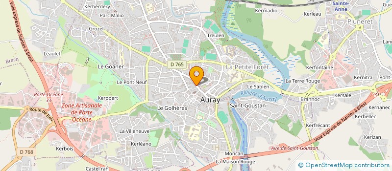 localisation de l'entreprise MONSIEUR MATHIEU PERSONNIC à AURAY
