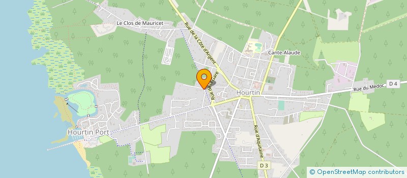 localisation de l'entreprise MONSIEUR MATHIEU PERU  HOURTIN