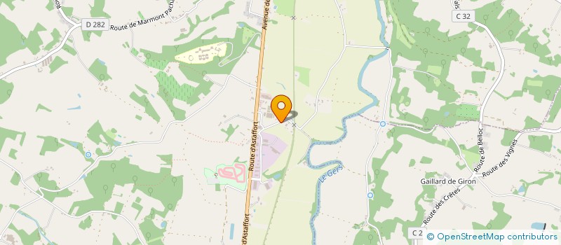 localisation de l'entreprise MONSIEUR MATHIEU PETETIN  LAYRAC