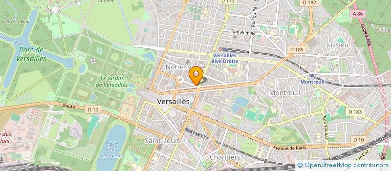 localisation de l'entreprise MONSIEUR MATHIEU PETITEAU à VERSAILLES