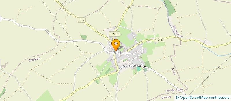 localisation de l'entreprise MONSIEUR MATHIEU PEUCELLE  PUISIEUX