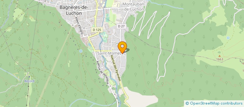 localisation de l'entreprise MONSIEUR MATHIEU PEYET  MONTAUBAN-DE-LUCHON