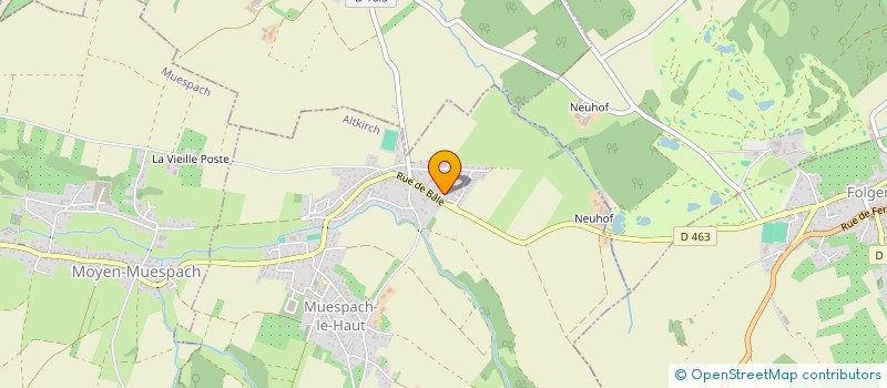 localisation de l'entreprise MONSIEUR MATHIEU PFIFFER  MUESPACH