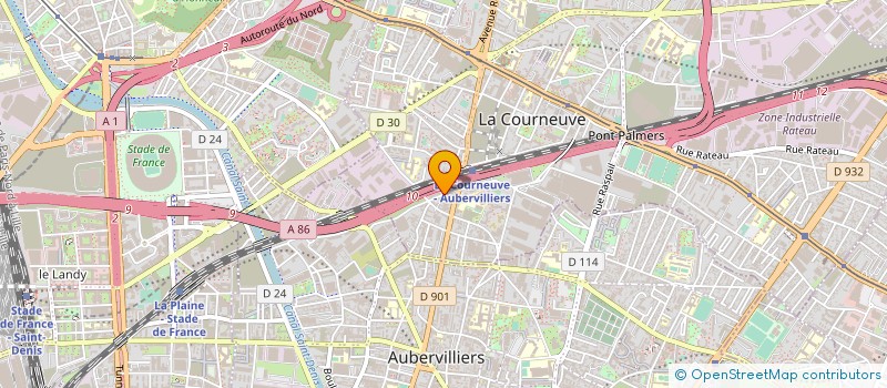 localisation de l'entreprise MONSIEUR MATHIEU PHILEAS à LA COURNEUVE