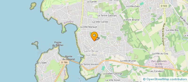 localisation de l'entreprise MONSIEUR MATHIEU PHILIPPE  SAINT-BRIAC-SUR-MER