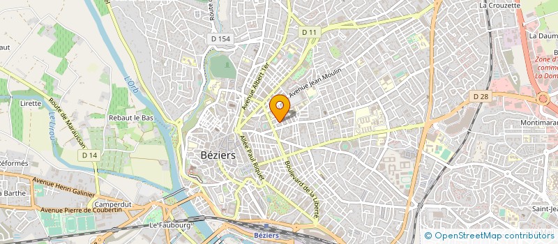 localisation de l'entreprise MONSIEUR MATHIEU PICA à BEZIERS