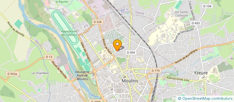 localisation de l'entreprise MONSIEUR MATHIEU PIGERON à MOULINS