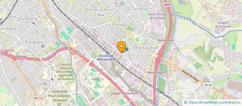 localisation de l'entreprise MONSIEUR MATHIEU PILLIOT  TOULOUSE
