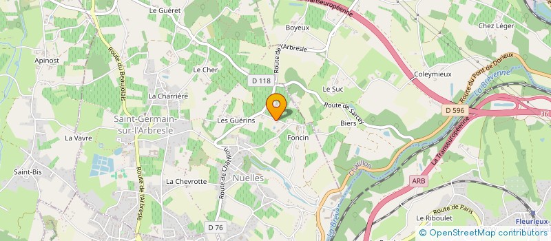 localisation de l'entreprise MONSIEUR MATHIEU PIN  SAINT-GERMAIN-NUELLES