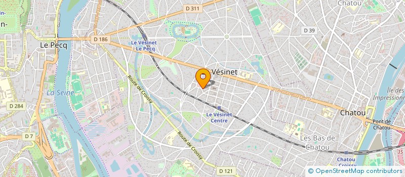 localisation de l'entreprise MONSIEUR MATHIEU PINAUD  LE VESINET