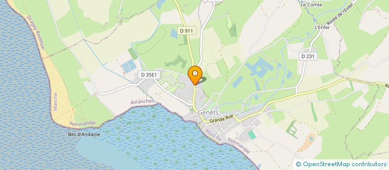 localisation de l'entreprise MONSIEUR MATHIEU PINEAU  GENETS