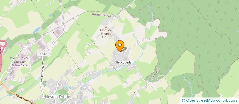 localisation de l'entreprise MONSIEUR MATHIEU PINTO  HESDIN-L'ABBE