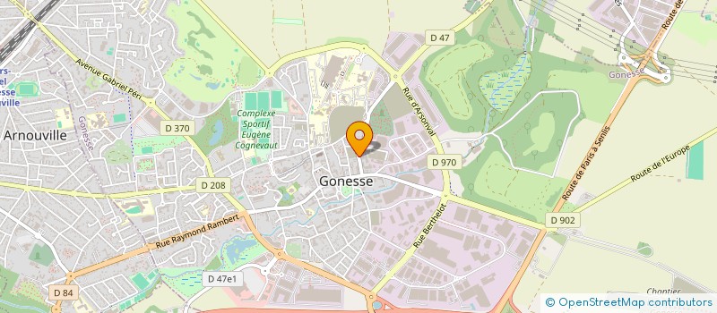 localisation de l'entreprise MONSIEUR MATHIEU PINTO  GONESSE