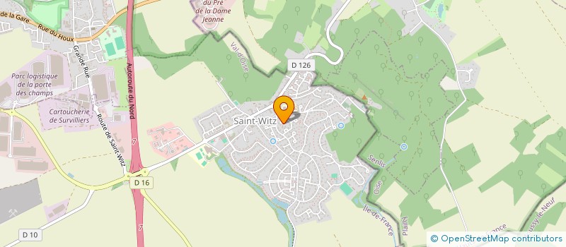 localisation de l'entreprise MONSIEUR MATHIEU PINTOUT  SAINT-WITZ