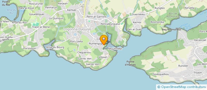 localisation de l'entreprise MONSIEUR MATHIEU PIOGE  LOGONNA-DAOULAS
