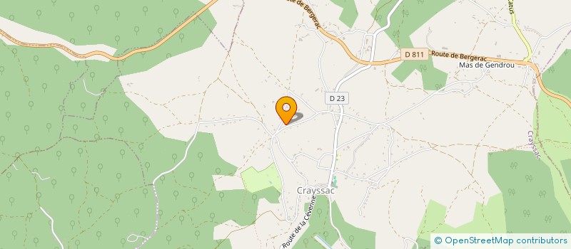localisation de l'entreprise MONSIEUR MATHIEU PITET  CRAYSSAC