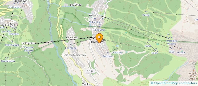 localisation de l'entreprise MONSIEUR MATHIEU POCCARD-CHAPUIS  PEISEY-NANCROIX