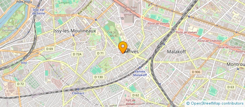 localisation de l'entreprise MONSIEUR MATHIEU POGET  VANVES