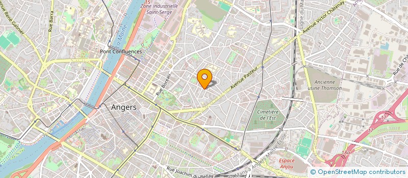 localisation de l'entreprise MONSIEUR MATHIEU POINTEAU  ANGERS