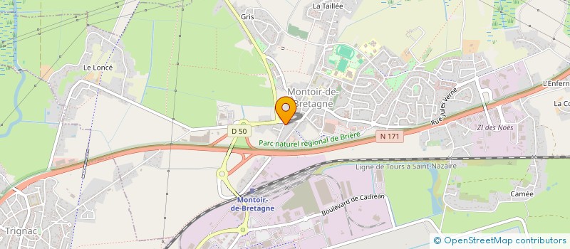 localisation de l'entreprise MONSIEUR MATHIEU POIRON  MONTOIR-DE-BRETAGNE