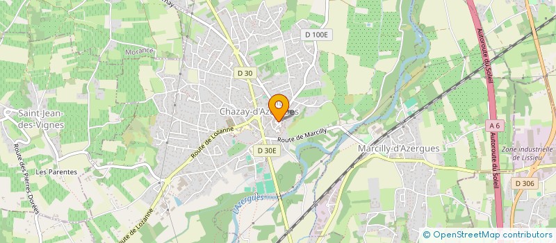 localisation de l'entreprise MONSIEUR MATHIEU POISSON  CHAZAY-D'AZERGUES