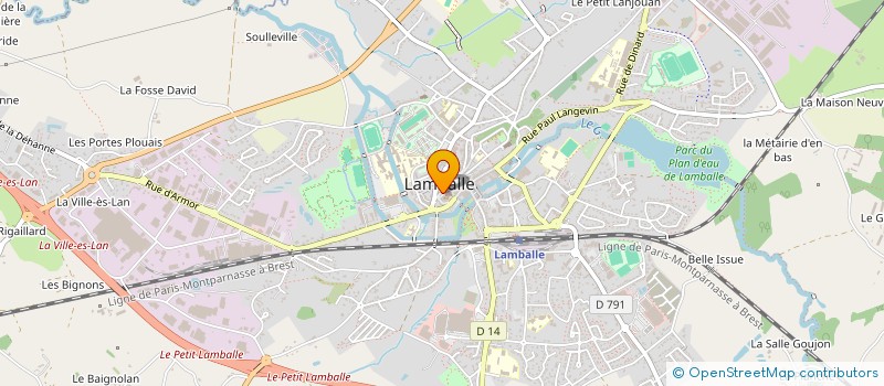 localisation de l'entreprise MONSIEUR MATHIEU POLIGNE  LAMBALLE-ARMOR