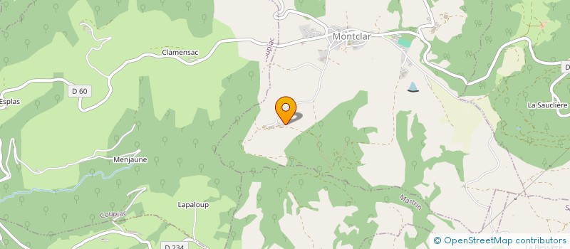 localisation de l'entreprise MONSIEUR MATHIEU POMMIE  MONTCLAR