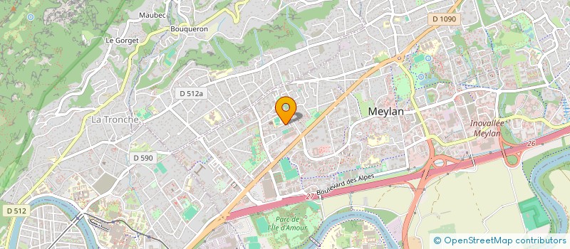 localisation de l'entreprise MONSIEUR MATHIEU PONAL  MEYLAN