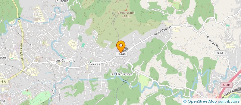 localisation de l'entreprise MONSIEUR MATHIEU PONSARD  AUBAGNE