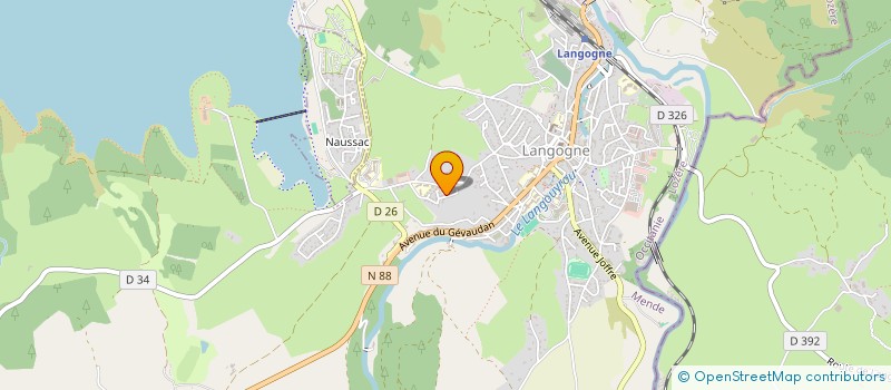 localisation de l'entreprise MONSIEUR MATHIEU PORLAN  LANGOGNE