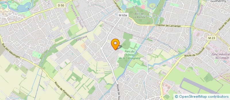 localisation de l'entreprise MONSIEUR MATHIEU PORTELLI  CUGNAUX