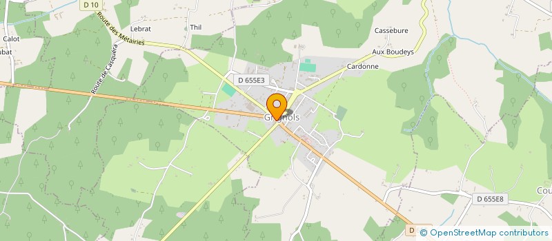 localisation de l'entreprise MONSIEUR MATHIEU PORTET  GRIGNOLS