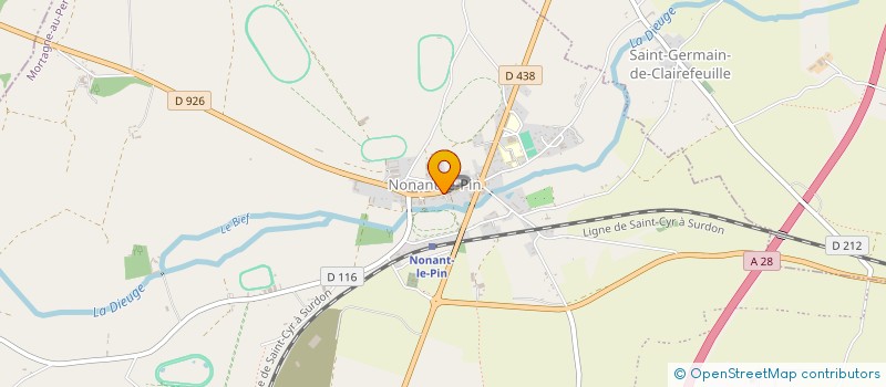 localisation de l'entreprise MONSIEUR MATHIEU POTEL à NONANT-LE-PIN