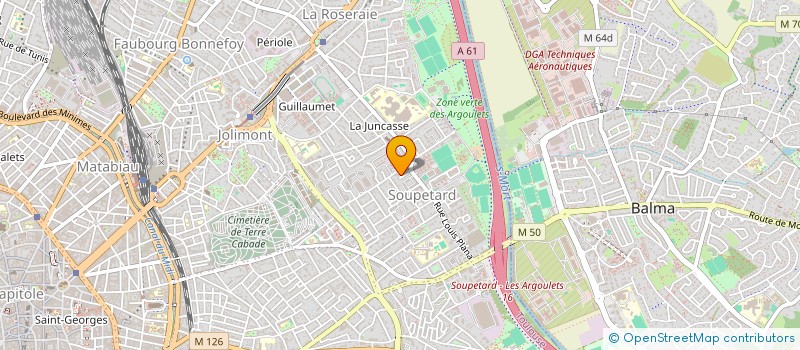 localisation de l'entreprise MONSIEUR MATHIEU POULAIN  TOULOUSE