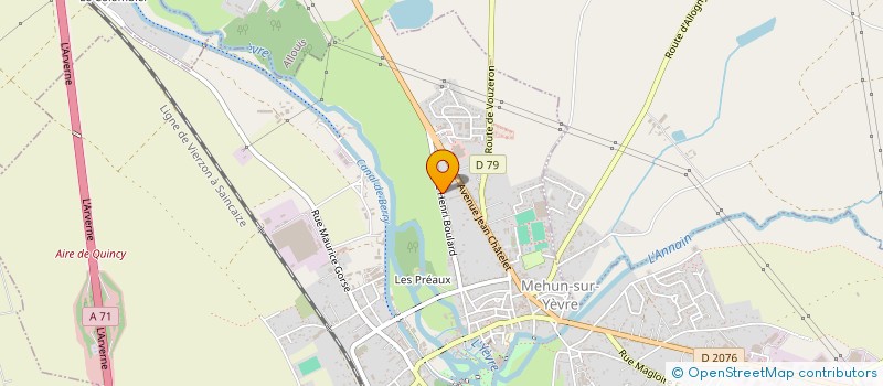 localisation de l'entreprise MONSIEUR MATHIEU POULET  MEHUN-SUR-YEVRE