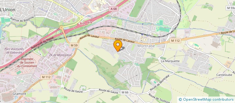 localisation de l'entreprise MONSIEUR MATHIEU PRADAL  MONTRABE