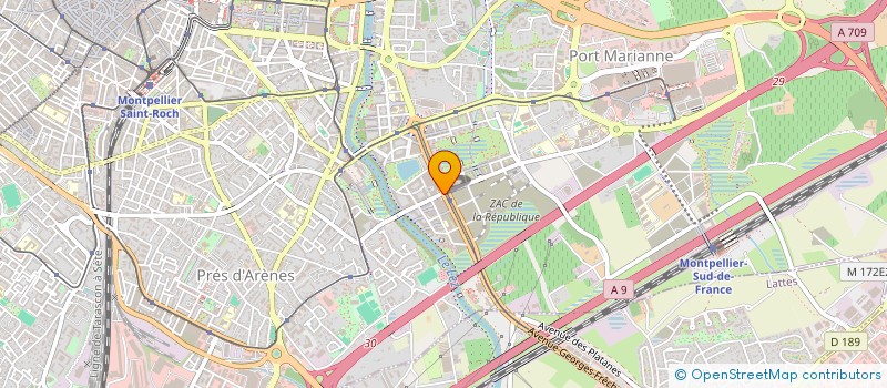 localisation de l'entreprise MONSIEUR MATHIEU PRALUS à MONTPELLIER
