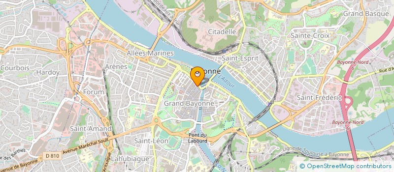 localisation de l'entreprise MONSIEUR MATHIEU PRAT  BAYONNE