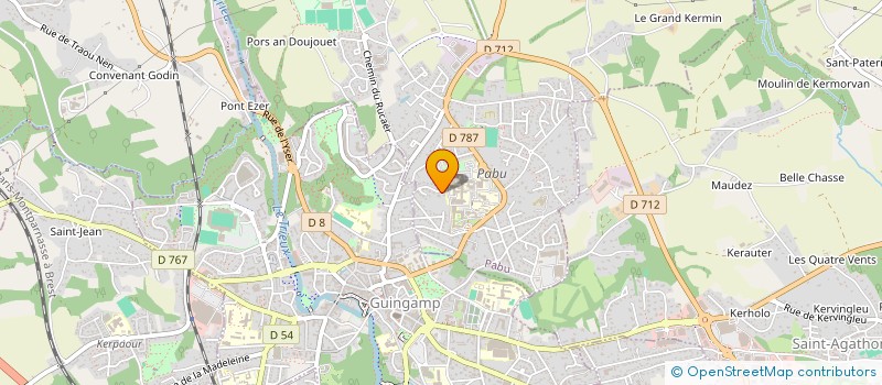 localisation de l'entreprise MONSIEUR MATHIEU PRIGENT-COLLEN  PABU