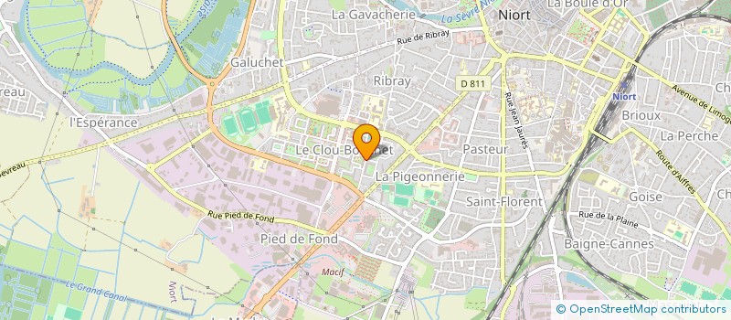 localisation de l'entreprise MONSIEUR MATHIEU PROUST  NIORT