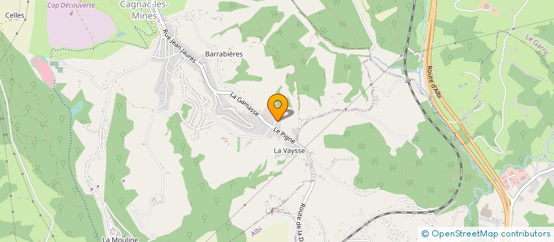 localisation de l'entreprise MONSIEUR MATHIEU PUECH  LE FRAYSSE