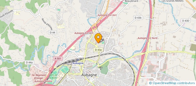 localisation de l'entreprise MONSIEUR MATHIEU PUGINIER  AUBAGNE