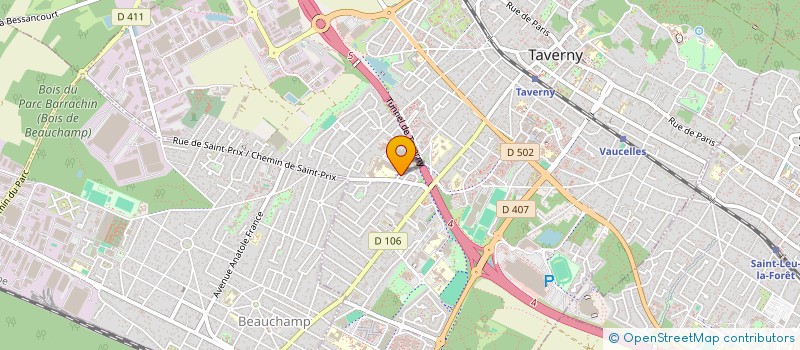 localisation de l'entreprise MONSIEUR MATHIEU PUYAL  TAVERNY