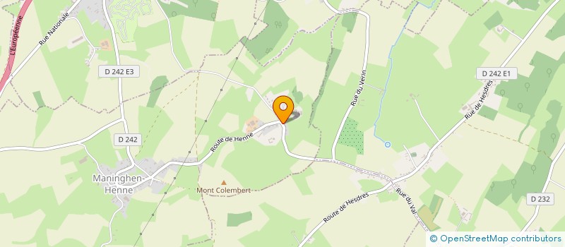 localisation de l'entreprise MONSIEUR MATHIEU QUENU  MANINGHEN-HENNE