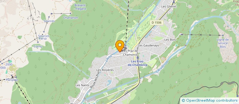 localisation de l'entreprise MONSIEUR MATHIEU QUEREL  CHAMONIX-MONT-BLANC