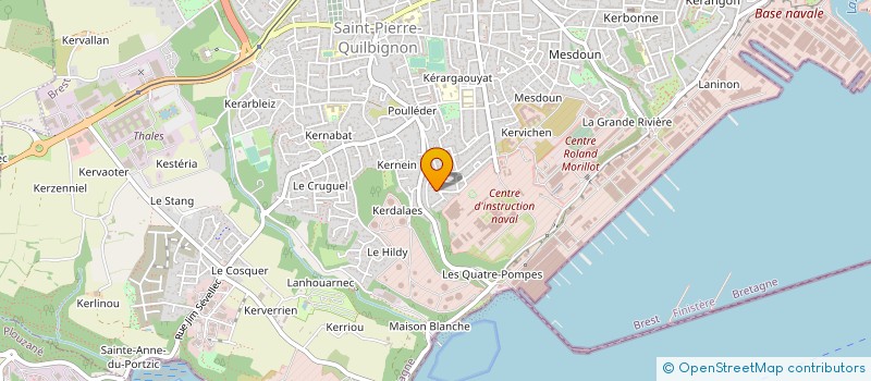 localisation de l'entreprise MONSIEUR MATHIEU QUERO à BREST