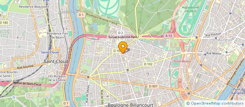 localisation de l'entreprise MONSIEUR MATHIEU QUINIOU à BOULOGNE-BILLANCOURT