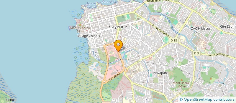 localisation de l'entreprise MONSIEUR MATHIEU RAHM à CAYENNE